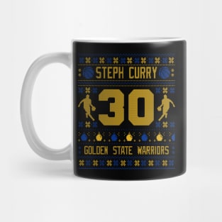 Steph Curry Ugly Sweater Pattern Mug